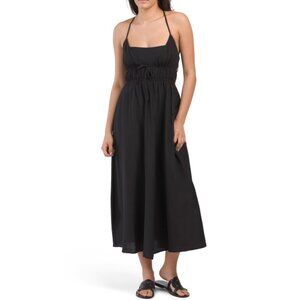 L SPACE Black Playa Vista Cover-up Dress